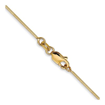 14K Yellow Gold 0.6mm Octagonal Snake Chain – view 4