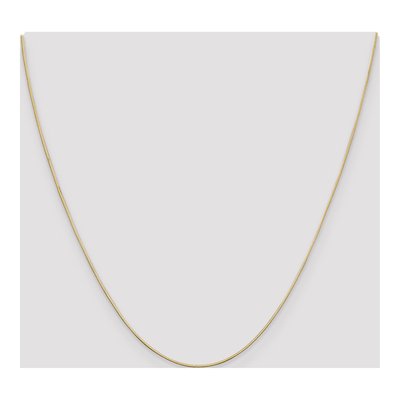14K Yellow Gold 0.6mm Octagonal Snake Chain – view 5