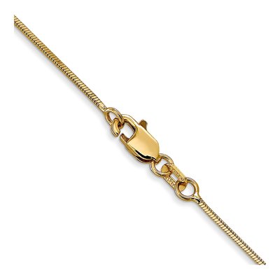 14K Yellow Gold 0.8mm Snake Chain – view 5