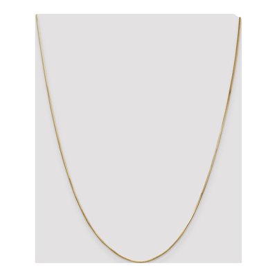 14K Yellow Gold 0.8mm 24-Inch Octagonal Snake Chain – view 5