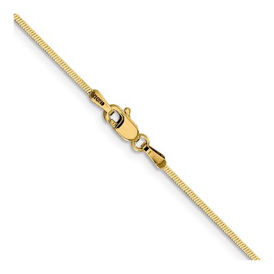 14K Yellow Gold 1mm Snake Chain – view 5