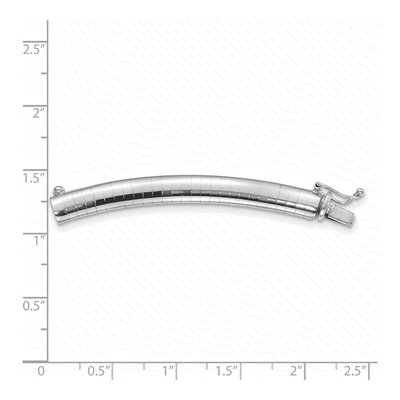 14K White Gold Omega Necklace – view 3