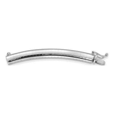 14K White Gold Omega Necklace