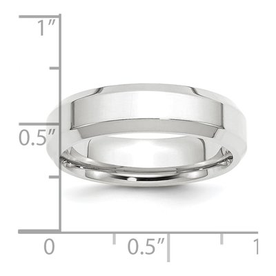 Platinum 6mm Comfort-Fit Wedding Band – view 2