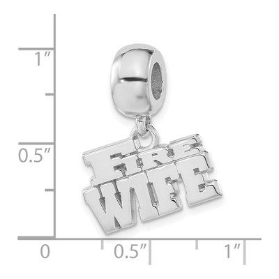Sterling Silver Fire Wife Dangle Bead – view 4