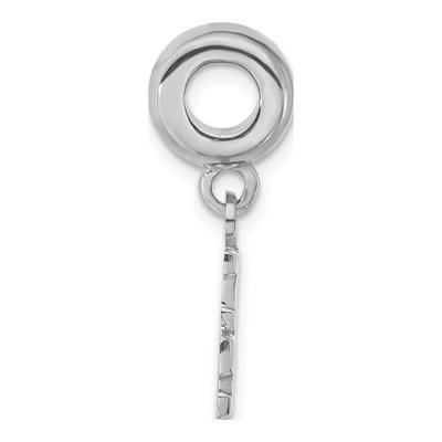 Sterling Silver I Heart My Trooper Dangle Bead – view 2