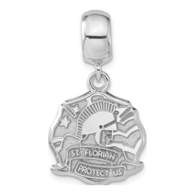 Sterling Silver Saint Florian Dangle Bead – view 3