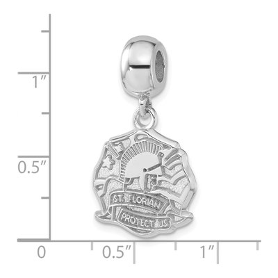 Sterling Silver Saint Florian Dangle Bead – view 4