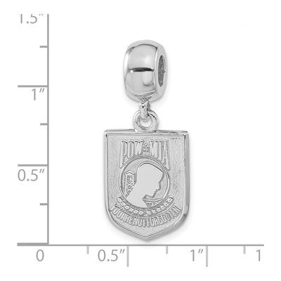 Sterling Silver Pow Mia Dangle Bead – view 4