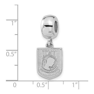 Sterling Silver Pow Mia Dangle Bead – view 4
