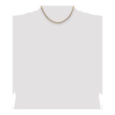 14K Yellow Gold 4.8mm Pave Flat Cuban Chain – view 4