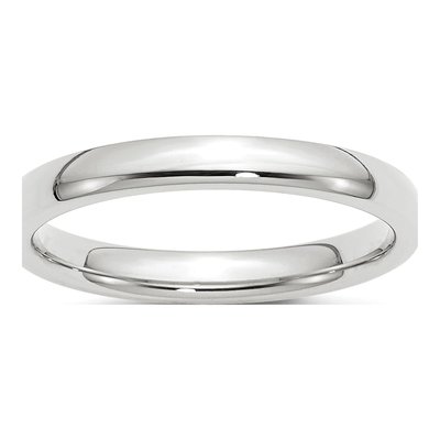 Platinum 3mm Comfort-Fit Wedding Band