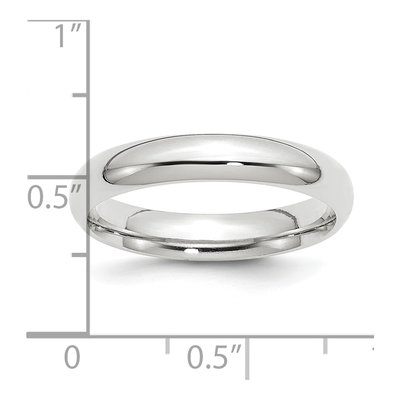 Platinum 4mm Comfort-Fit Wedding Band – view 3
