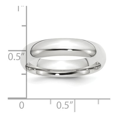Platinum 5mm Comfort-Fit Wedding Band – view 5