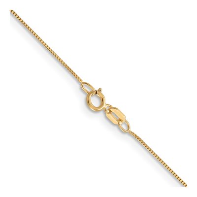 14K Yellow Gold 0.5mm Box Chain – view 3