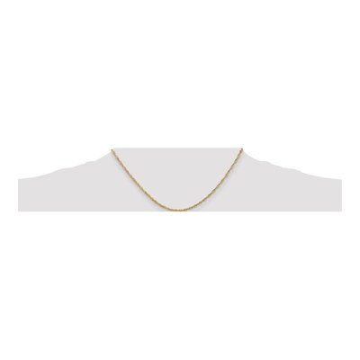 14K Yellow Gold 1.7mm Singapore Chain – view 5