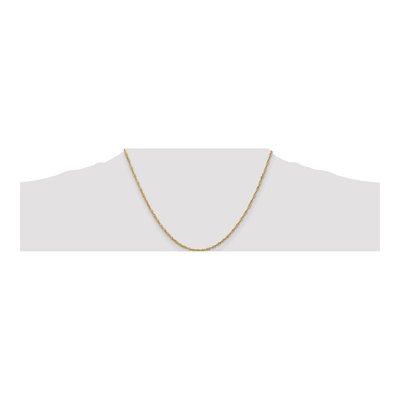 14K Yellow Gold 1.7mm Singapore Chain – view 5