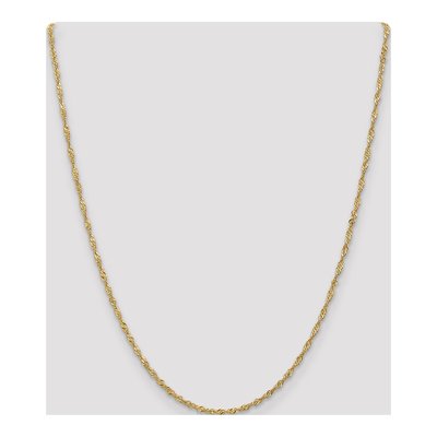 14K Yellow Gold 1.7mm Singapore Chain – view 5