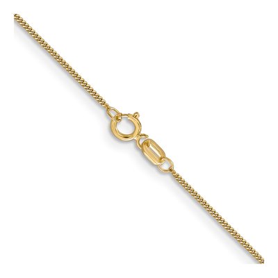 14K Yellow Gold 0.9mm Curb Chain – view 3