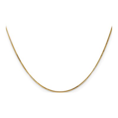 14K Yellow Gold 0.9mm Curb Chain – view 2