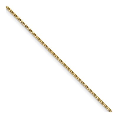 14K Yellow Gold 1.3mm Curb Chain