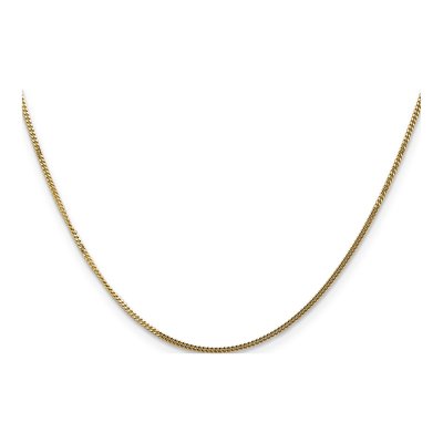 14K Yellow Gold 1.3mm Curb Chain – view 4