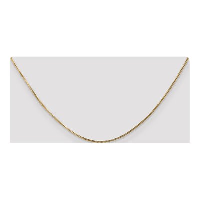14K Yellow Gold 1.3mm Curb Chain – view 6