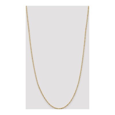 14K Yellow Gold 2mm Singapore Chain – view 5