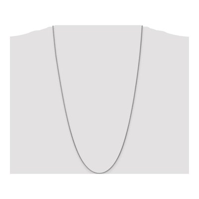 14K White Gold 1.7mm 30-inch Wheat Chain – view 5