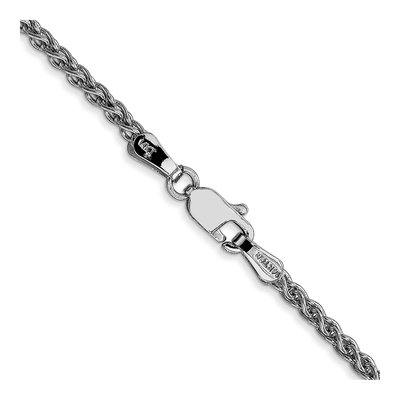 14K White Gold 2.1mm Wheat Chain – view 4