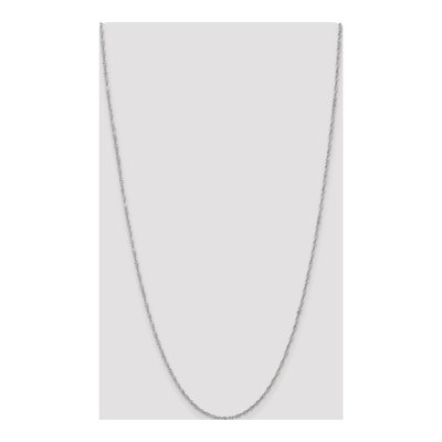 14K White Gold 1.7mm Singapore Chain – view 5