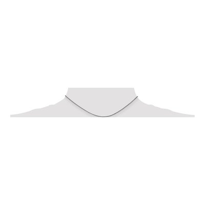14K White Gold 1.25mm Diamond-Cut Wheat Chain – view 4