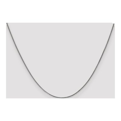 14K White Gold 1.25mm Diamond-Cut Wheat Chain – view 5