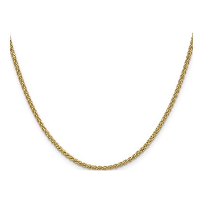 14K Yellow Gold 2.1mm Wheat Chain – view 3
