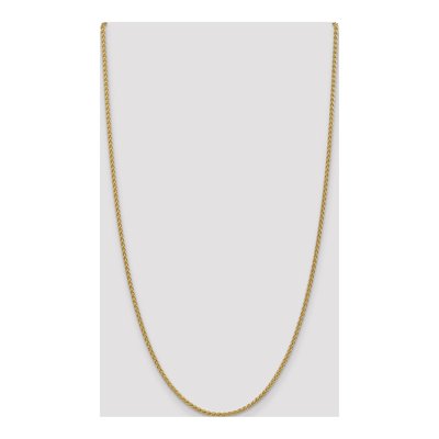 14K Yellow Gold 2.1mm Wheat Chain – view 5