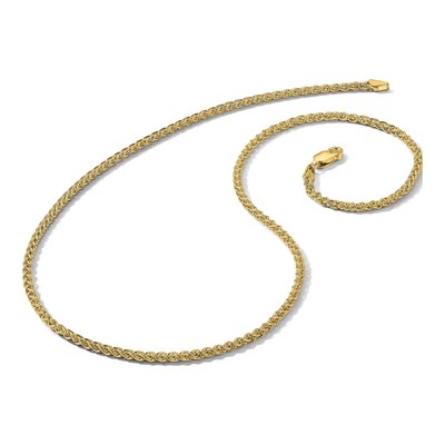 14K Yellow Gold 2.1mm Wheat Chain – view 6
