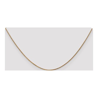 14K Yellow Gold 1.05mm Diamond-Cut Wheat Chain – view 6