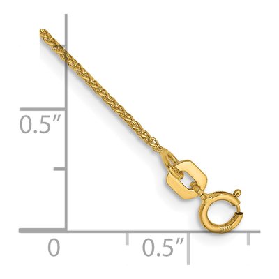 14K Yellow Gold Spiga Chain Bracelet, 7 in – view 2