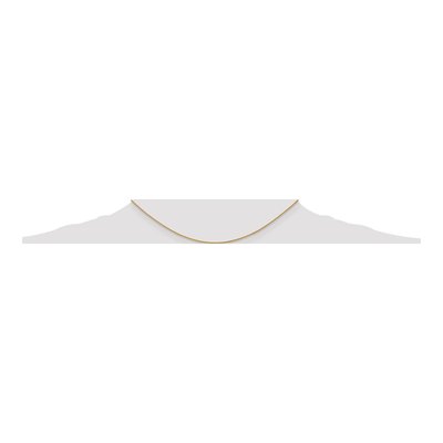 14K Yellow Gold 1.05mm Wheat Chain – view 4