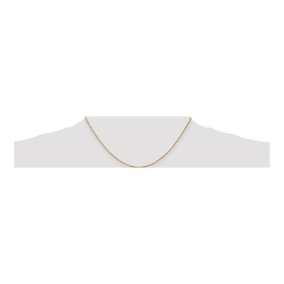 14K Yellow Gold 1.05mm Wheat Chain – view 5
