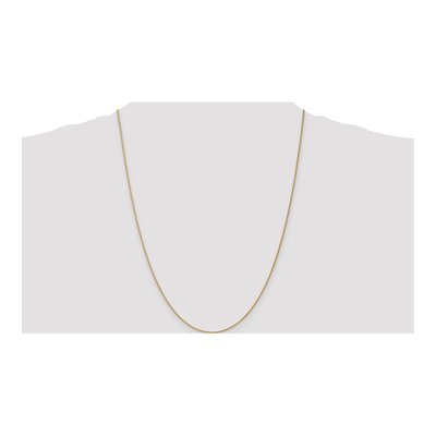 14K Yellow Gold 1.05mm Wheat Chain – view 5