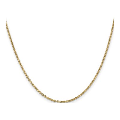14K Yellow Gold 1.8mm Cable Forzantine Chain – view 3