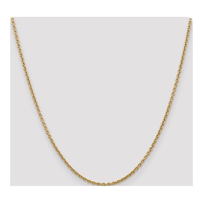14K Yellow Gold 2.2mm Cable Forzantine Chain – view 4