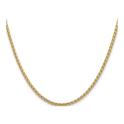14K Yellow Gold 2.8mm Wheat Chain – view 3