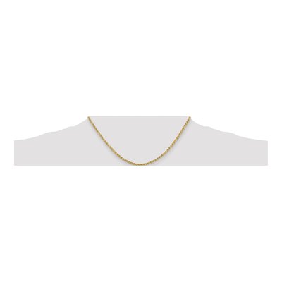 14K Yellow Gold 2.8mm Wheat Chain – view 5