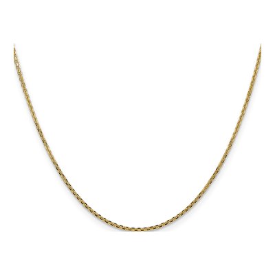 14K Yellow Gold 1.45mm Diamond-Cut Cable Chain – view 3