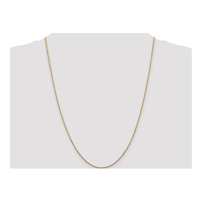 14K Yellow Gold 1.45mm Diamond-Cut Cable Chain – view 5
