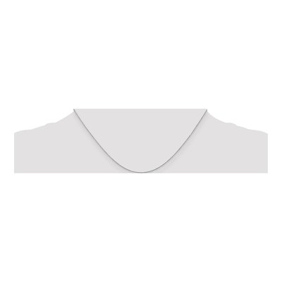 14K White Gold 0.75mm Cable Chain – view 4