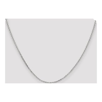 14K White Gold 1.65mm Diamond-Cut Cable Chain – view 5