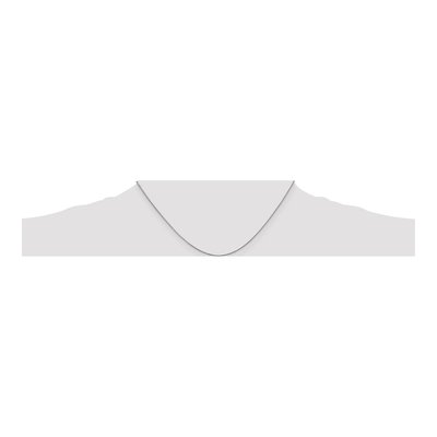 14K White Gold 0.85mm Diamond-Cut Wheat Chain – view 6